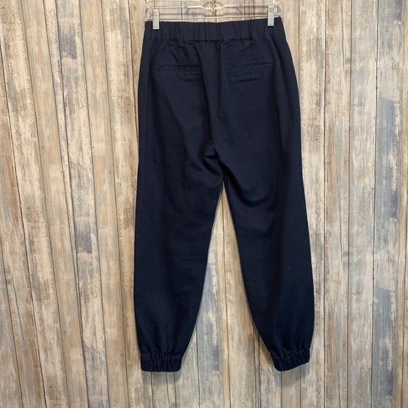 TGLA |  Front Zipper High Waisted Navy Cuffed Pants | NWT | XS - Picture 5 of 8